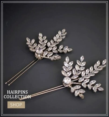 Serenity Lila - shops Garden Hair Pin, Bridal Hair pin, l, slate gray blue and Gold, White and gold, Gilded hair pin - Made to order 1-2 weeks