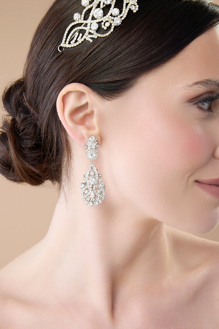 DILARA Swarovski Statement Earrings