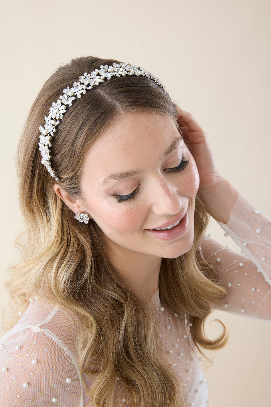 ORLA-PEARLS and  Swarovski Headband