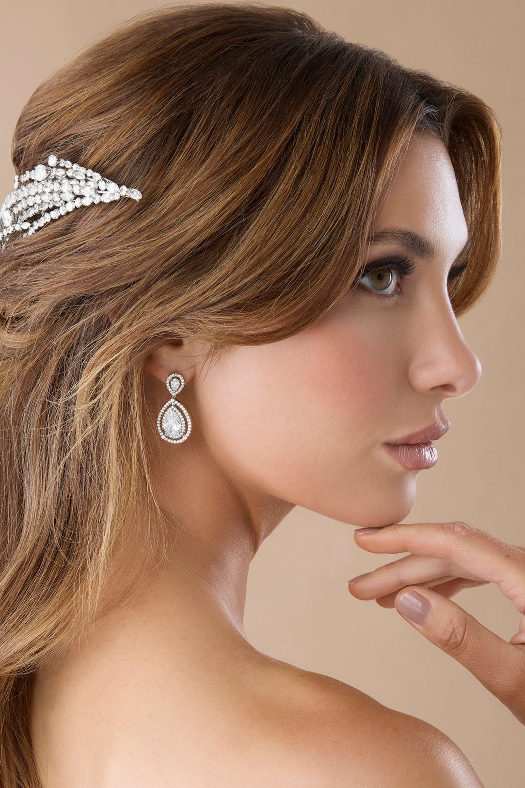 DESTINEE SIMULATED DIAMOND EARRINGS- ELLEE COUTURE BOUTIQUE 