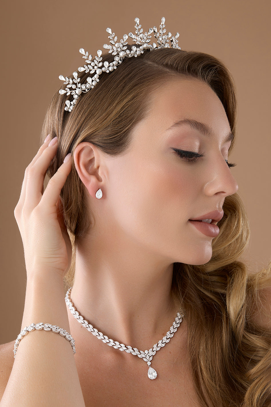 HARPER-PEARLS Swarovski Tiara