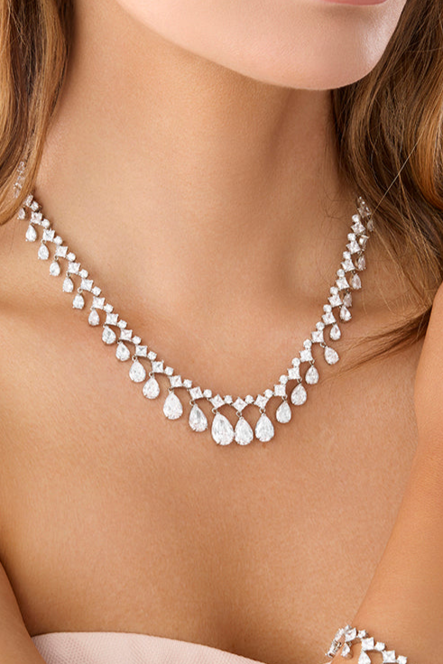 CASANDRA Simulated Diamond Necklace - SAMPLE SALE