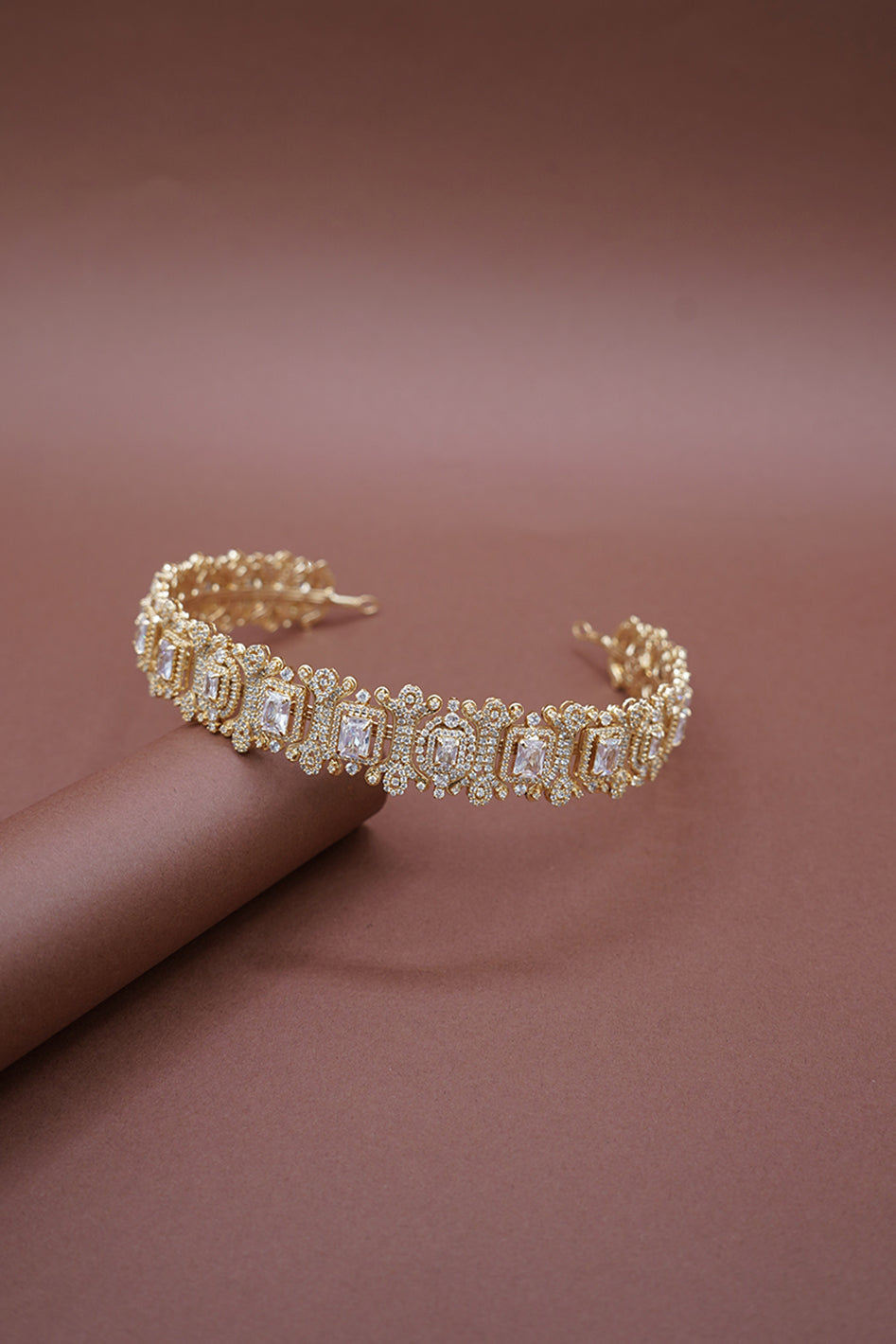 ARINA Swarovski Bun Cuff