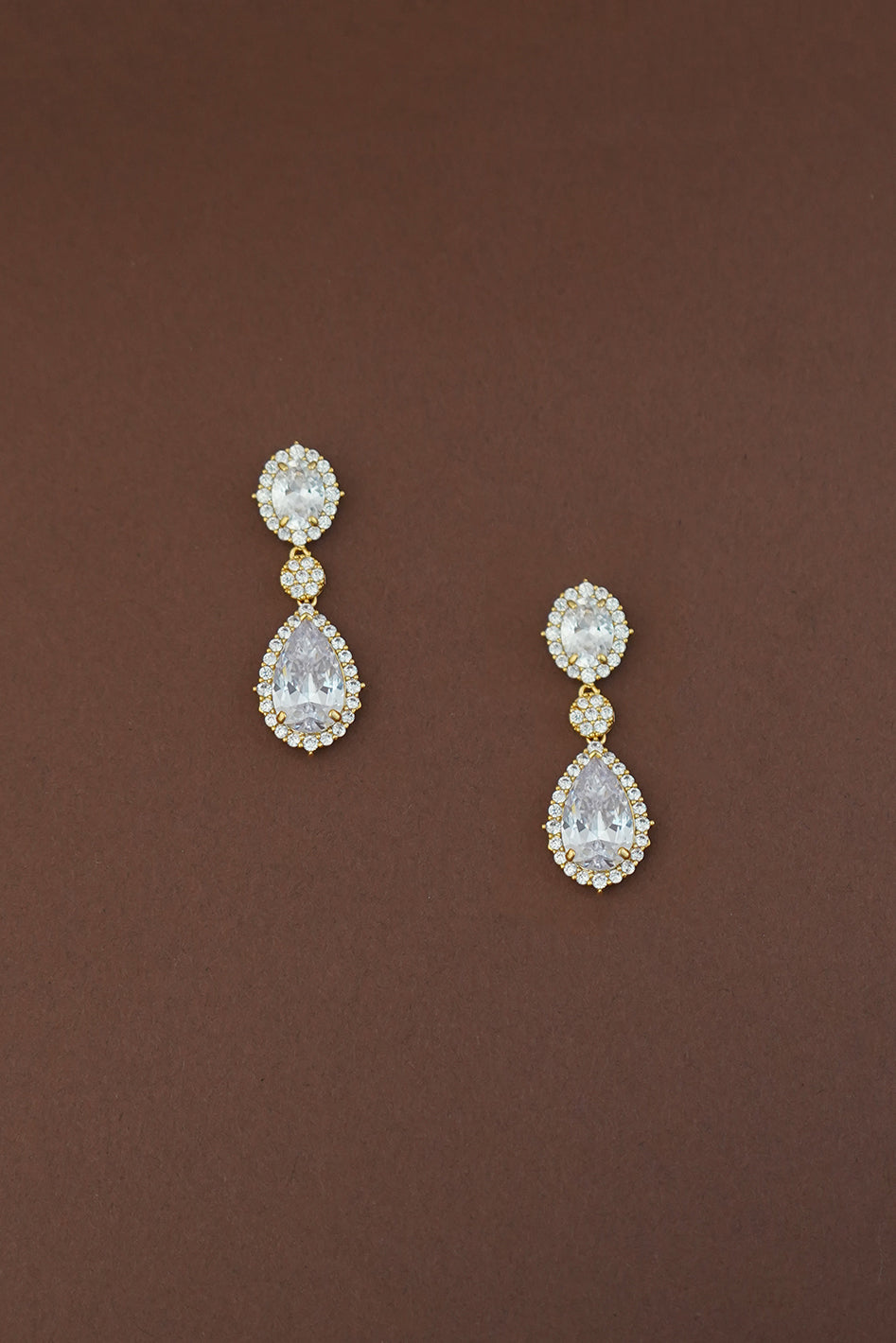 AWE Simulated Diamond Drop Earrings