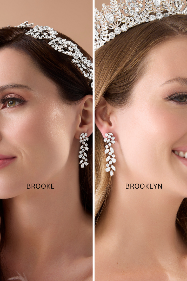 BROOKE Simulated Diamond Drop Earrings