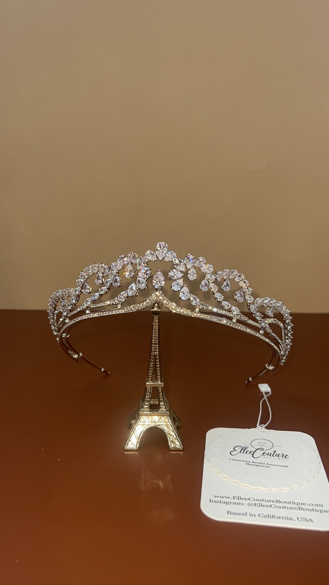 PRINCESS RAJWA Gorgeous Swarovski Crystals Tiara