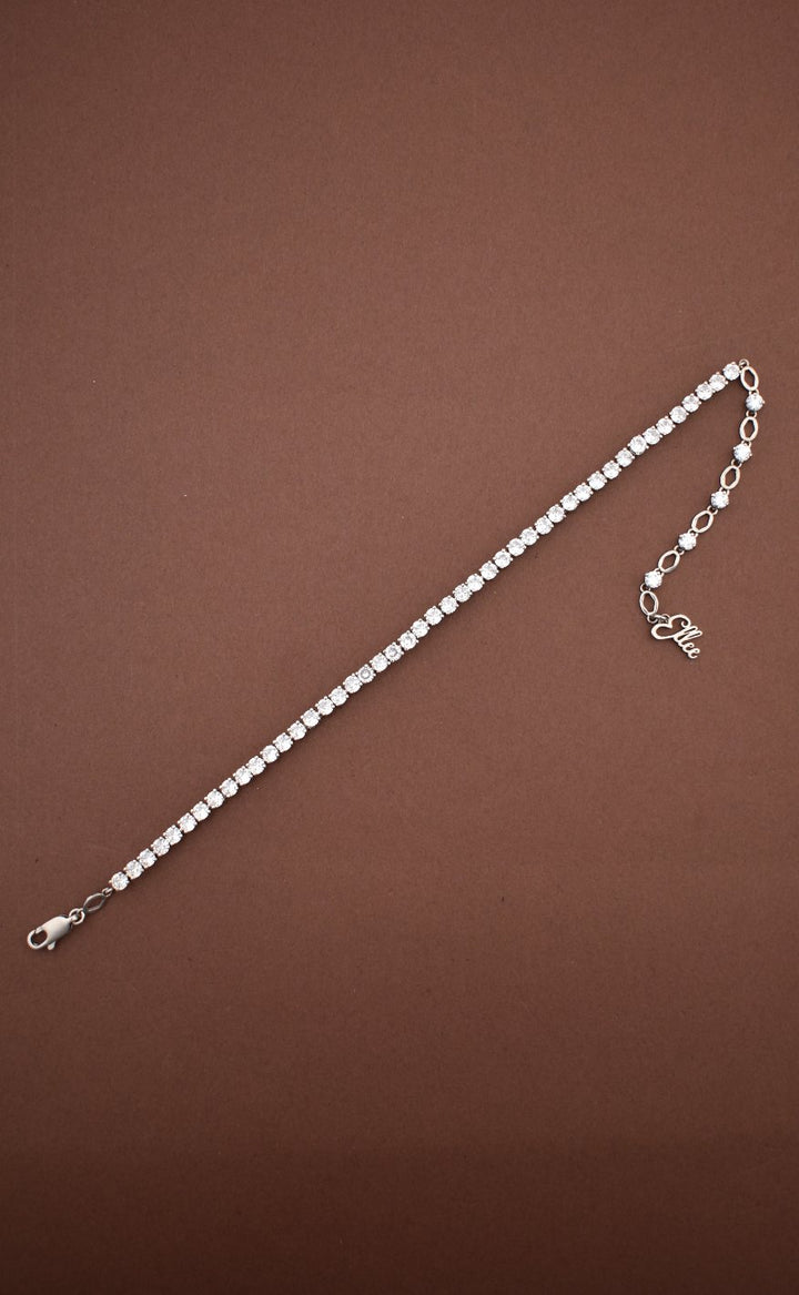 Charli Tennis Bracelet Silver