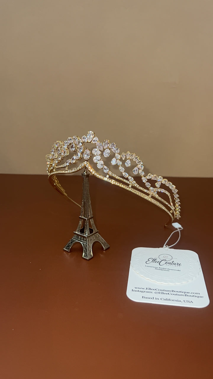 PRINCESS RAJWA Gorgeous Swarovski Crystals Tiara