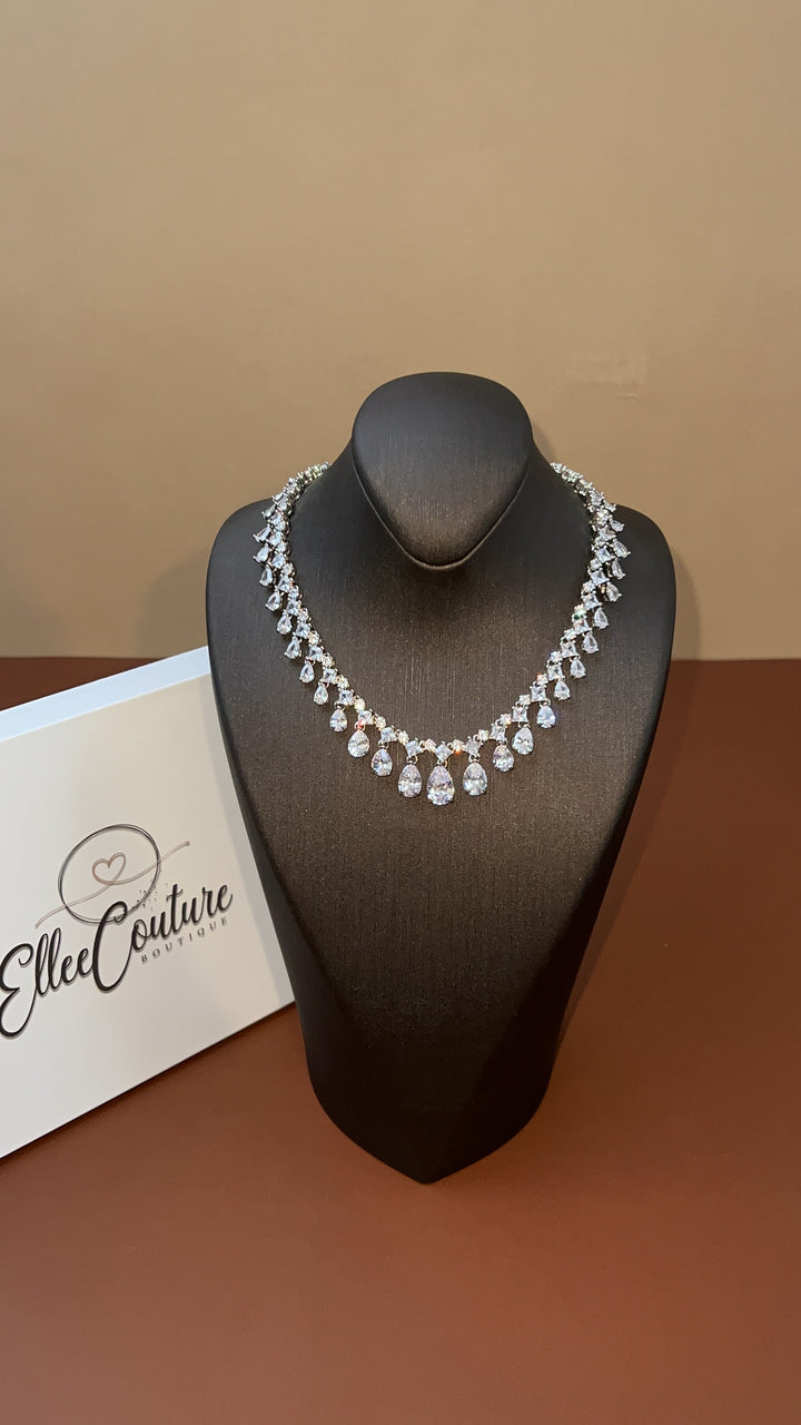 CASANDRA Simulated Diamond Necklace - SAMPLE SALE