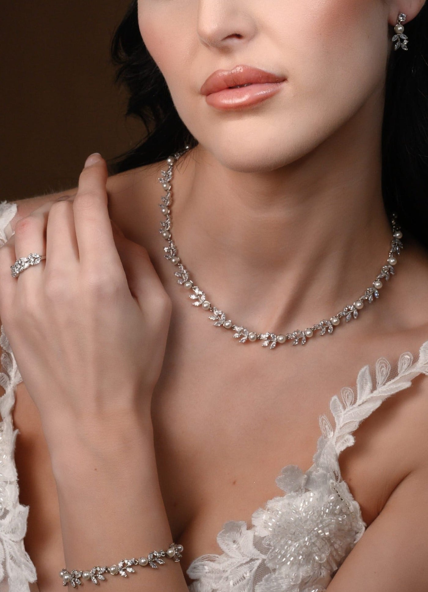Shamballa Necklace Bracelet And Earrings Set – Busybeaders