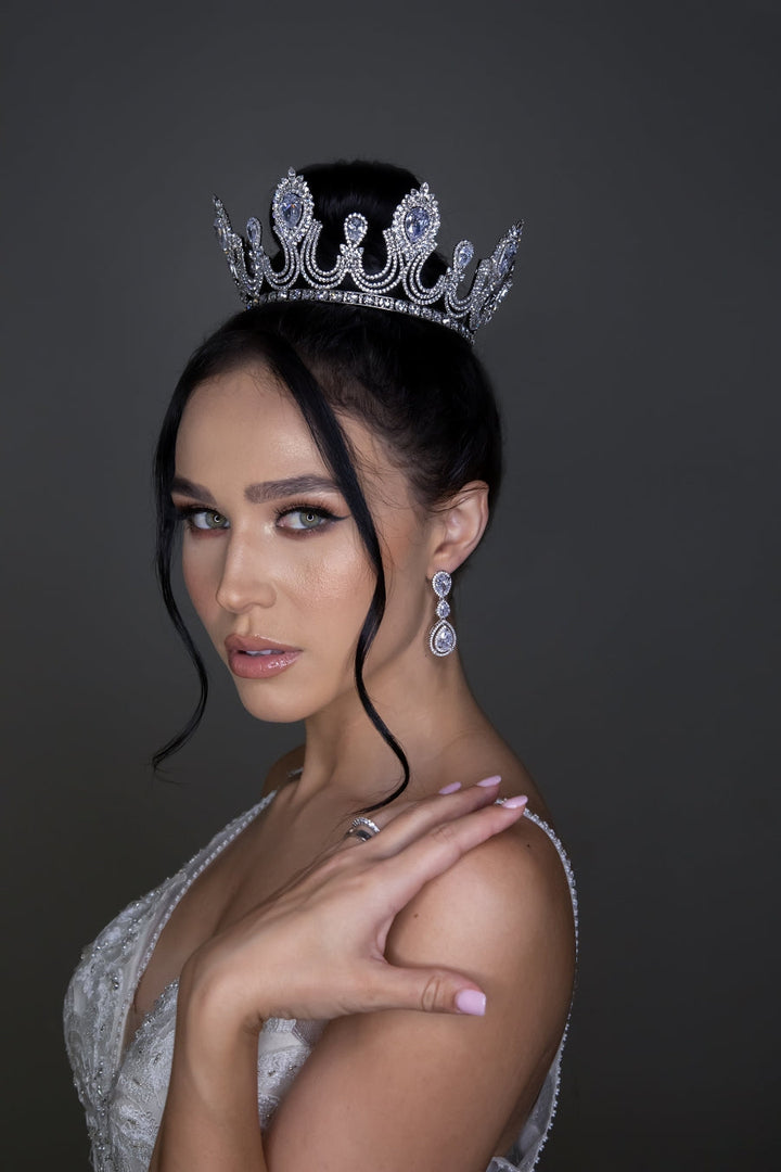 MADDEN LUXE Tiara, Bridal or Quinceanera Full Crown - SAMPLE SALE