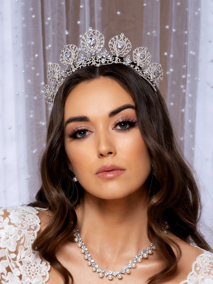 MACKENZIE Stunning Swarovski Wedding Crown, Royal Bridal Crown - SAMPLE SALE