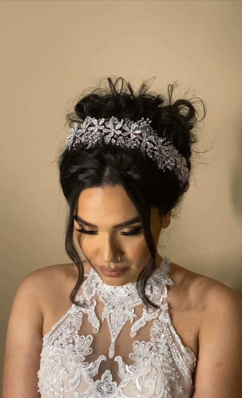 ROSALEE Swarovski Wedding Headpiece with Micro Zirconia - SAMPLE SALE