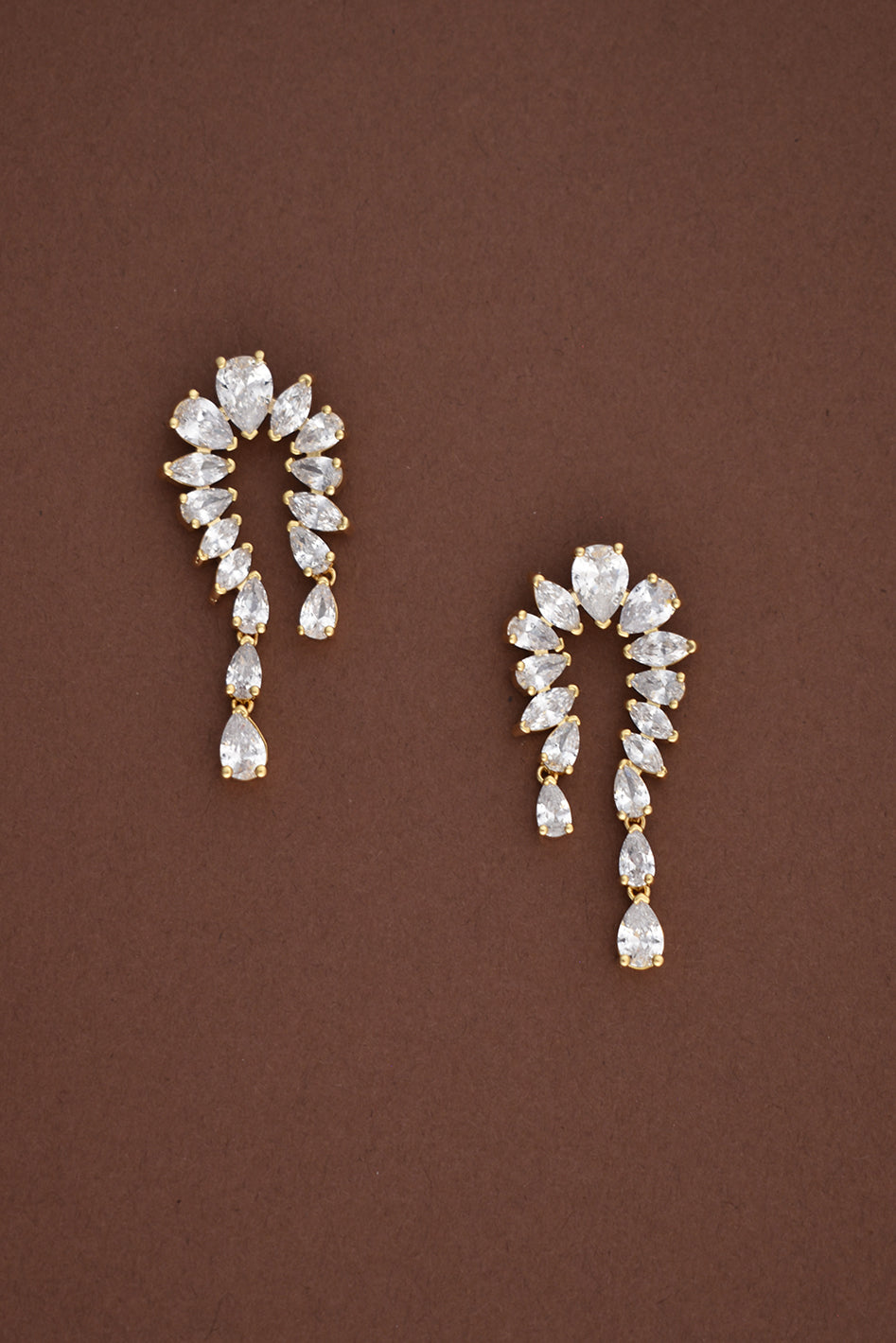 RAJWA Simulated Diamond Earrings