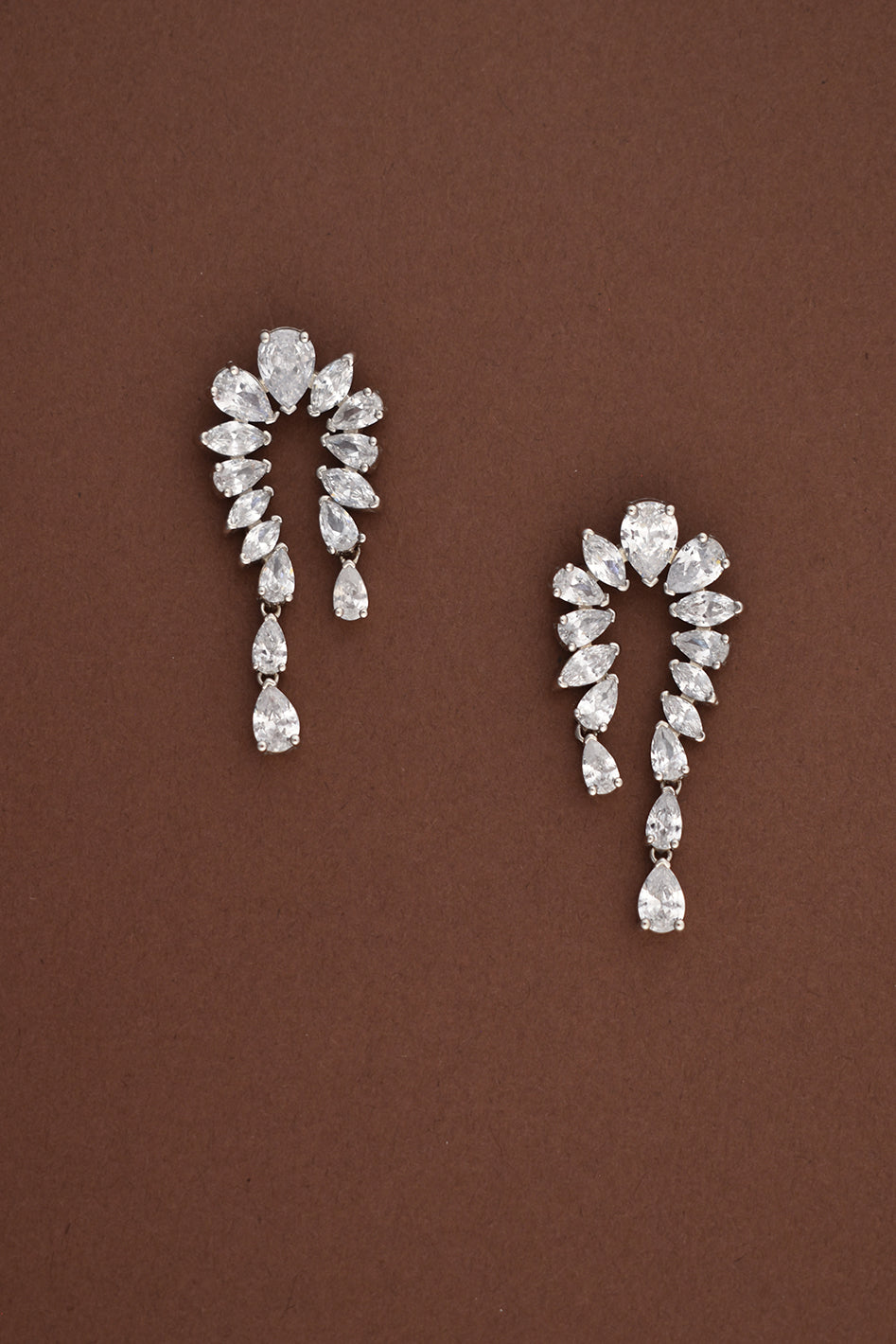 RAJWA Simulated Diamond Earrings