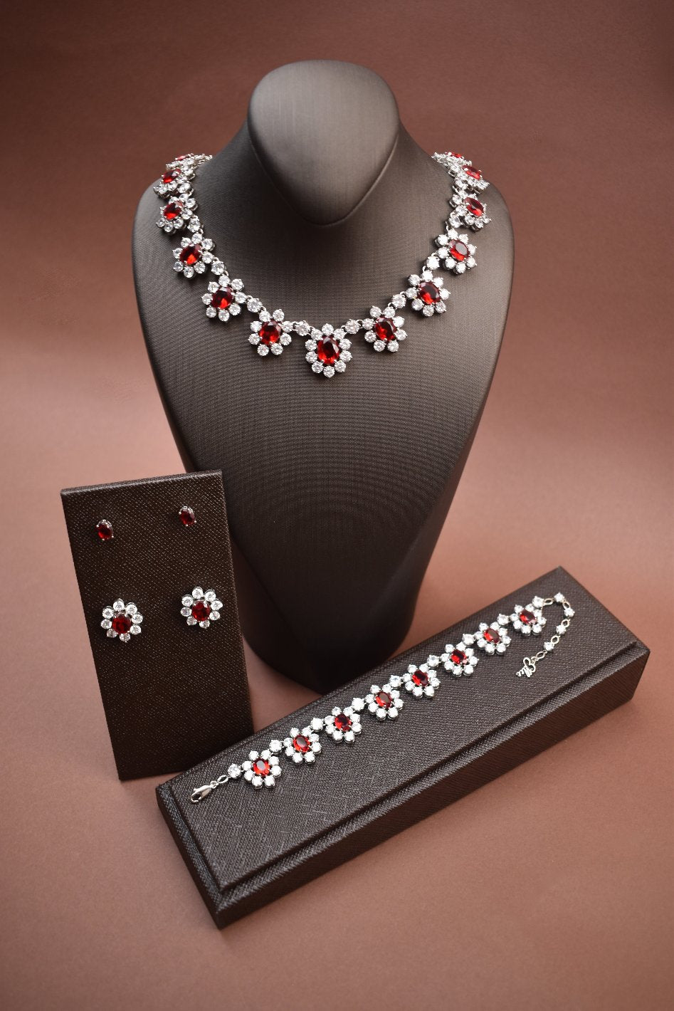 SIAM Simulated Diamond Jewelry Set