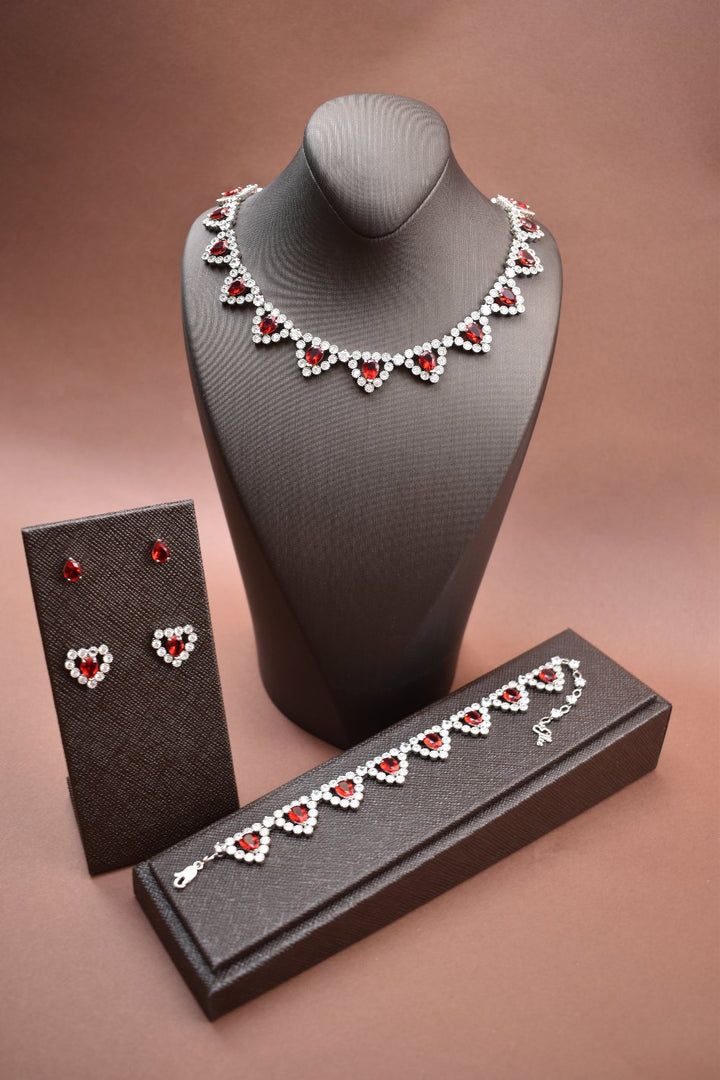 SWEETHEART Simulated Diamond Jewelry Set