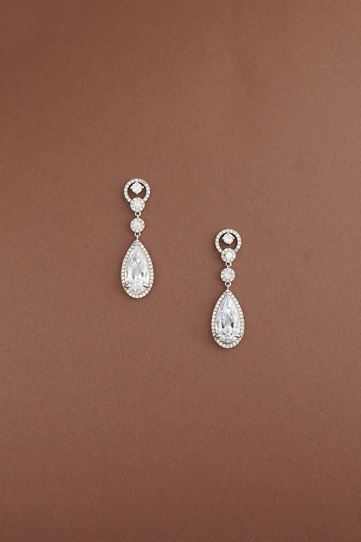 VERONICA Simulated Diamond Drop Earrings