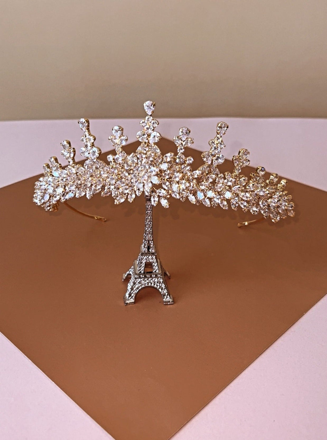 RIHANA Swarovski Bridal 3D Crown, Stunning Unique Wedding Crown - SAMPLE SALE