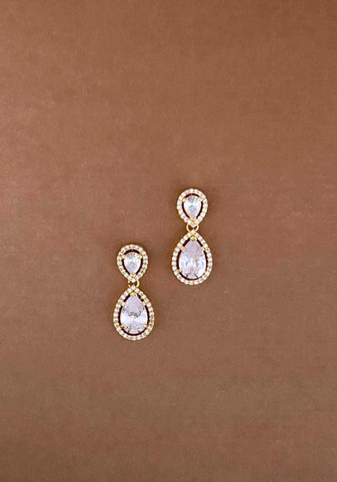 HOPE Simulated Diamond Drop Earrings - SAMPLE SALE