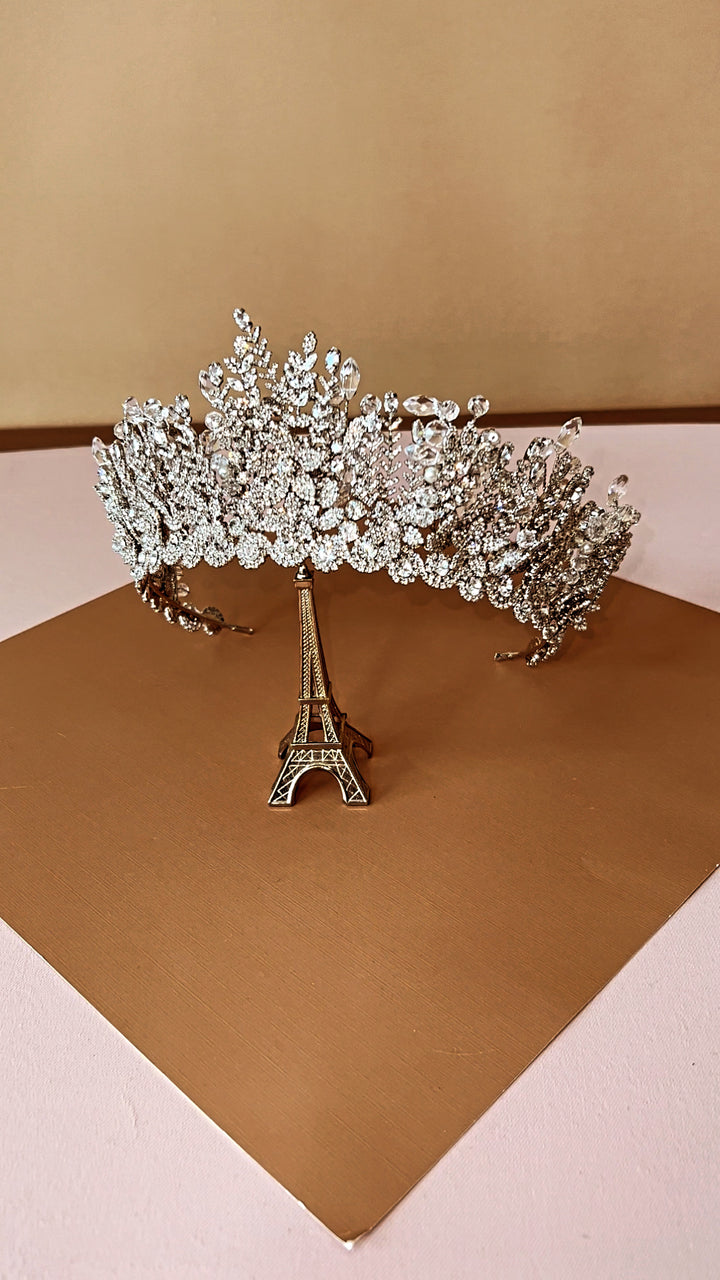 Ellee Real Quinceanera Adorned with ELISABETTA Swarovski Wedding Tiara, 3D Bridal Tiara