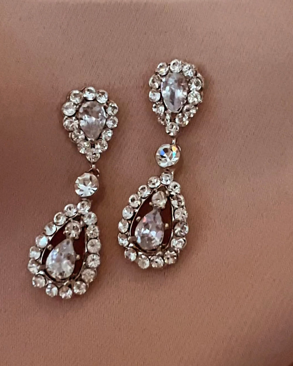 SUE Earrings, Earrings with Swarovski Crystals - Sample Sale