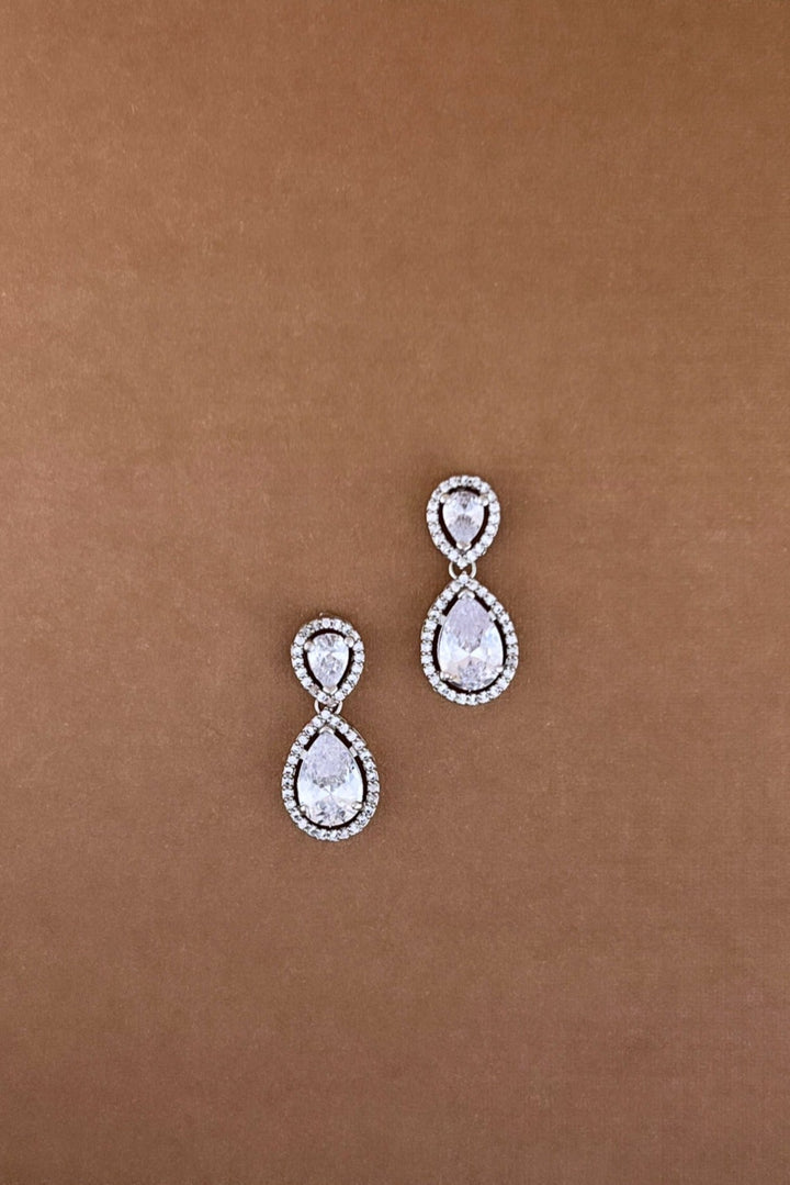 HOPE Simulated Diamond Drop Earrings - SAMPLE SALE