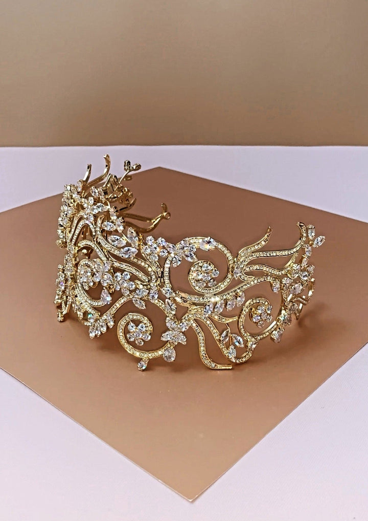 REINITA Swarovski Bridal Headband, Wedding Headpiece - SAMPLE SALE