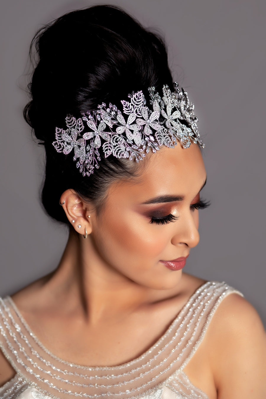 ROSALEE Swarovski Wedding Headpiece with Micro Zirconia - SAMPLE SALE