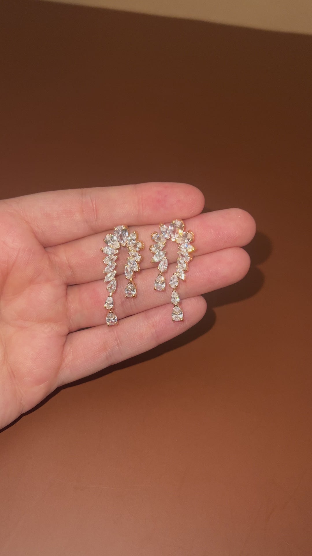 RAJWA Simulated Diamond Earrings