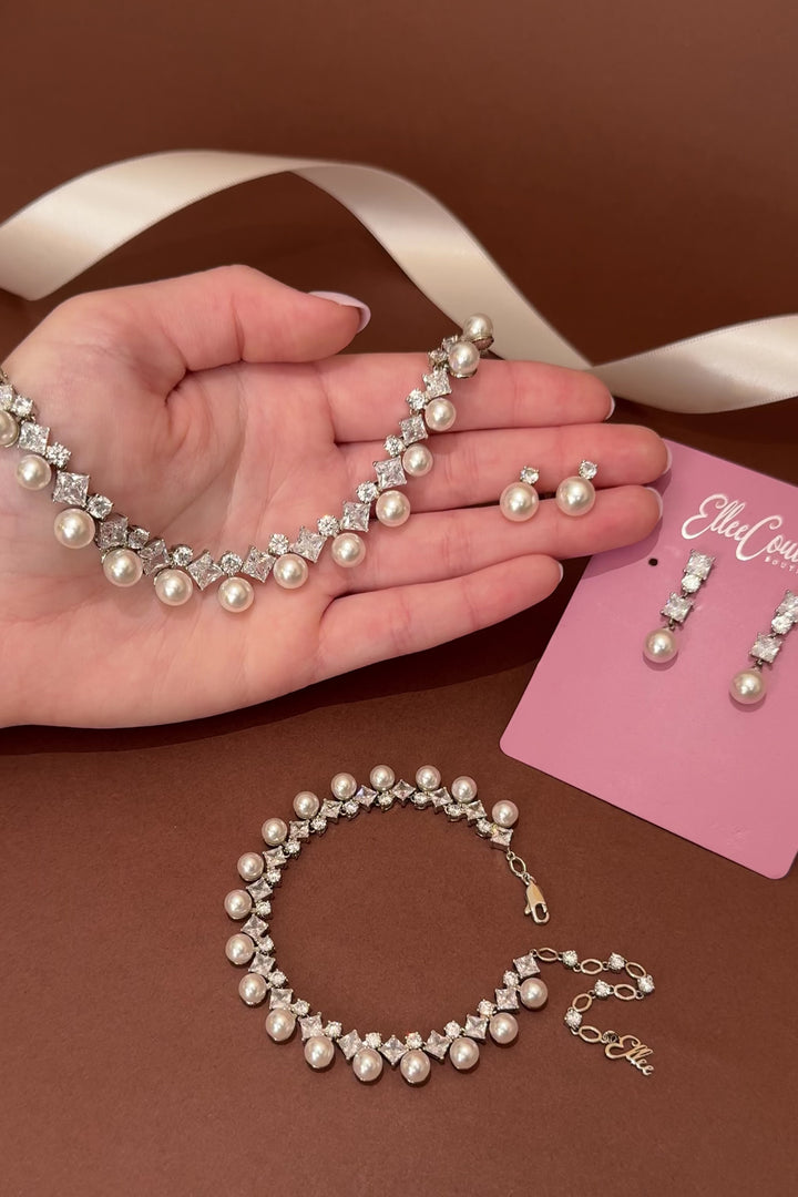 DARA Simulated Diamond Jewelry Set