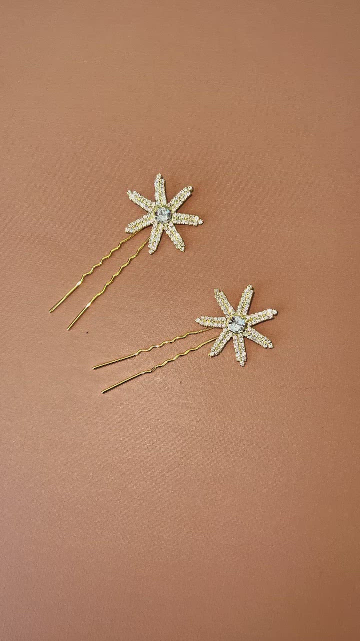 ZURI Bridal Hair Pins, Sold in Pairs