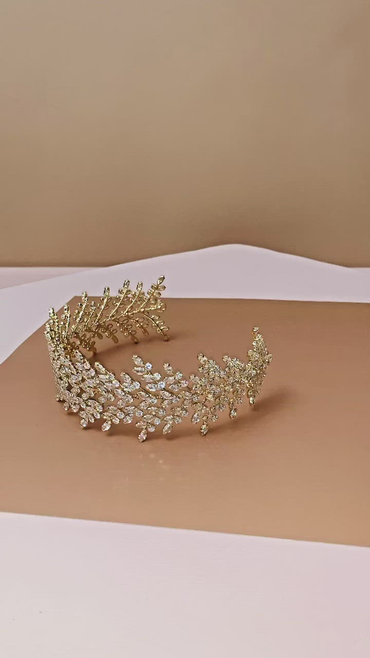 FIONA Swarovski Bridal Headband, Wedding Headband