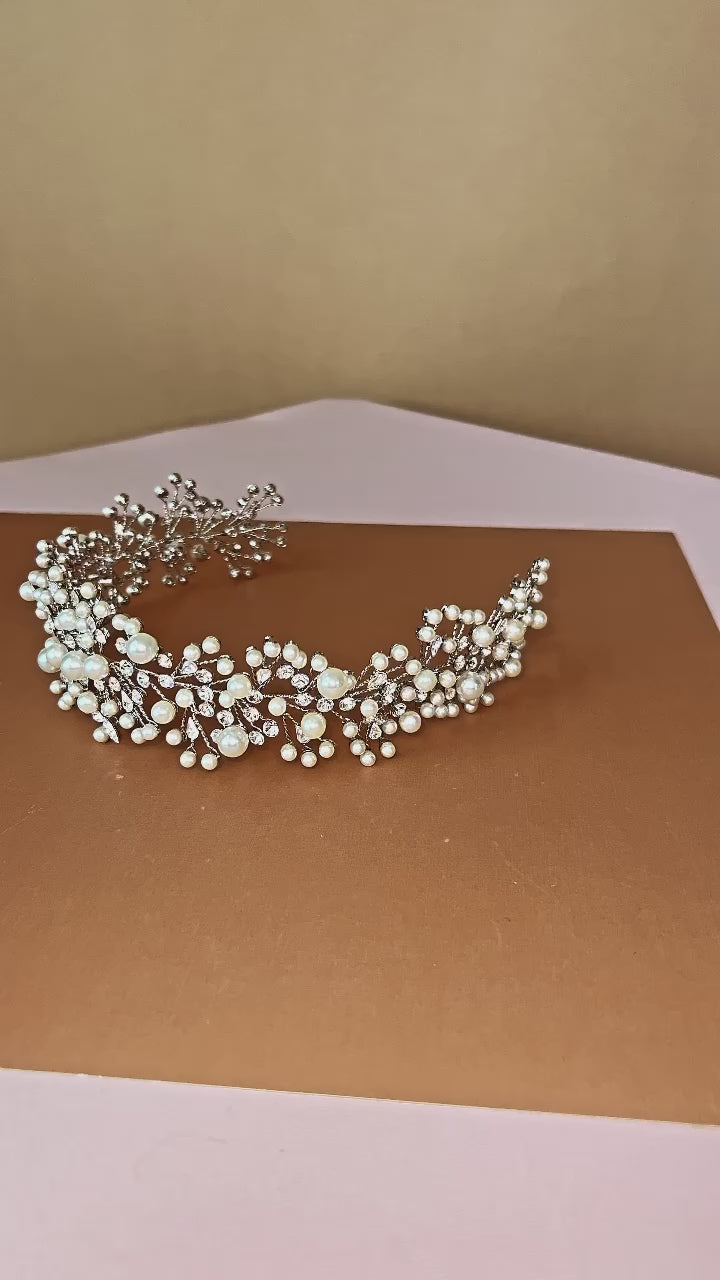 MARIT-PEARLS and Swarovski Stunning Headpiece