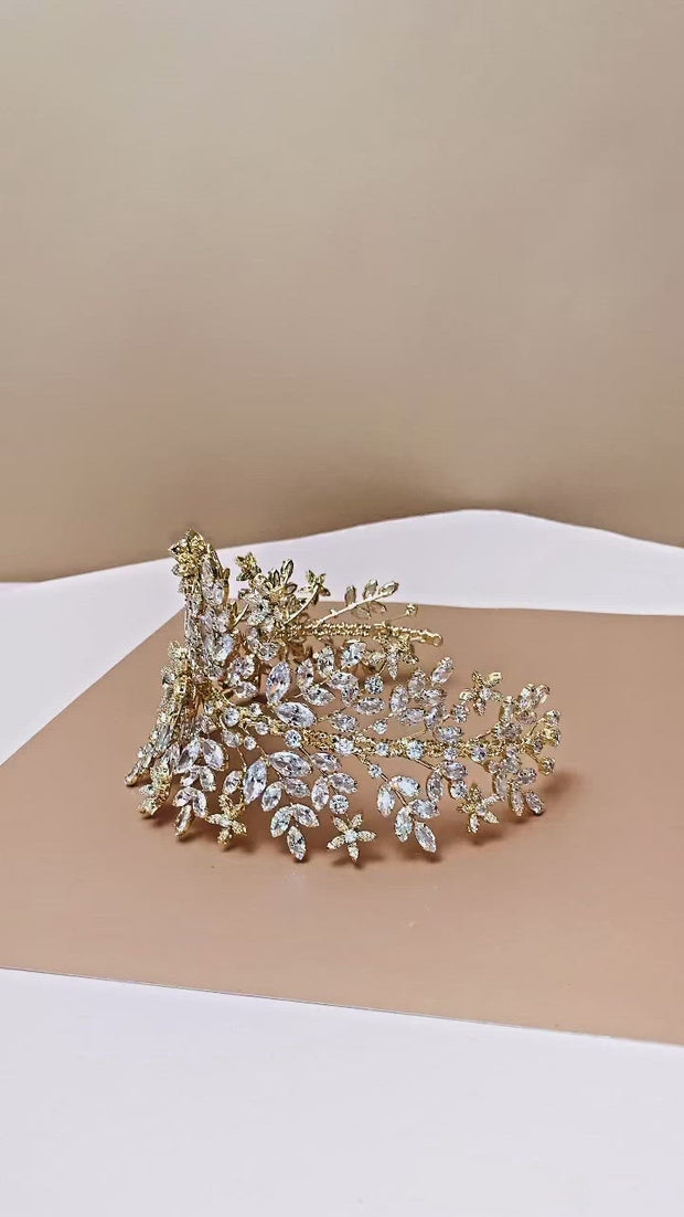 IVETTE Bridal Headband, Swarovski Bridal Headband, Elegant