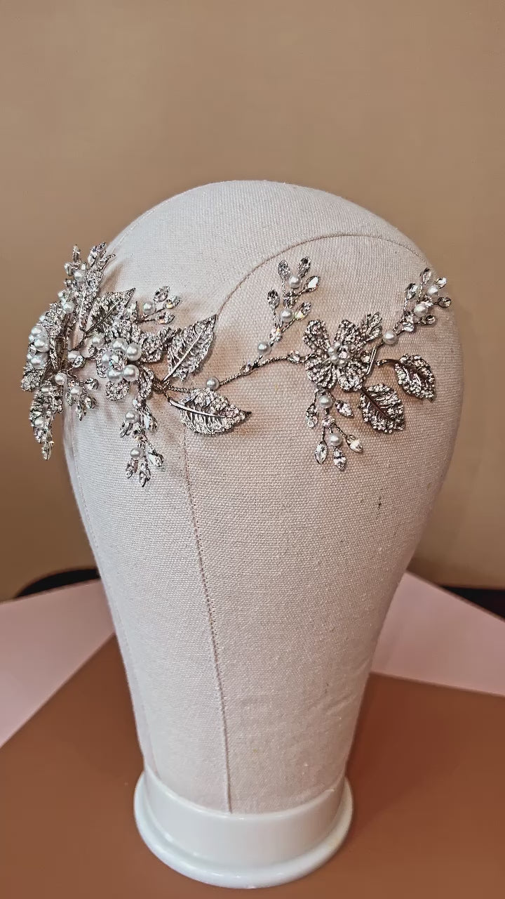 LEINA-PEARLS Luxurious Swarovski Headpiece