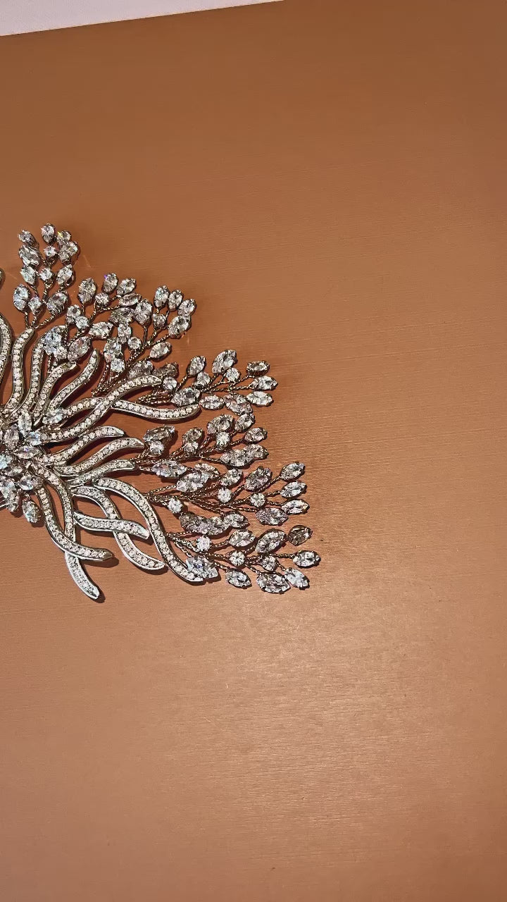 SERENA Swarovski Hair Comb, Wedding Headpiece