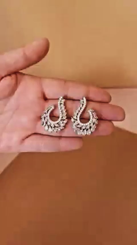 DIAMOND LUX Earrings with Simulated Diamonds