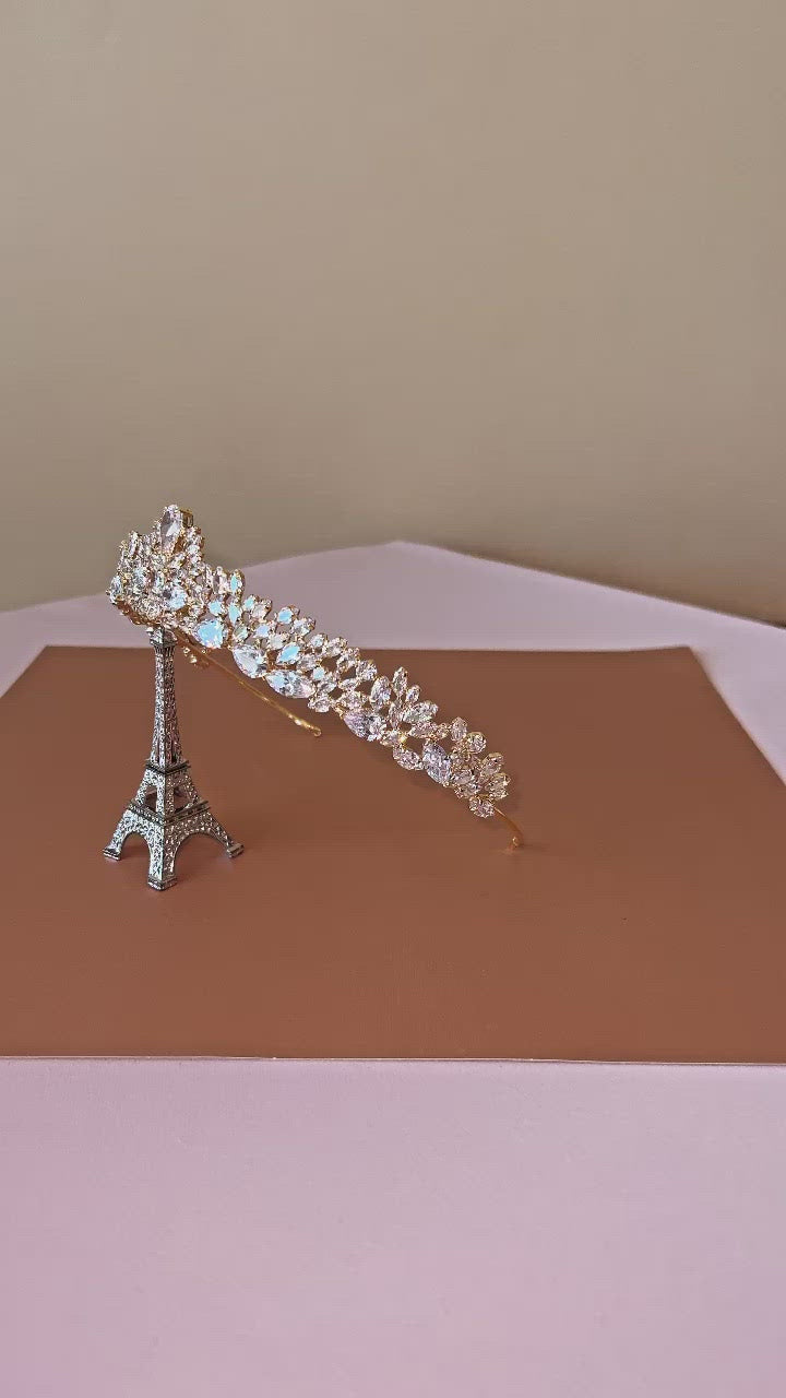 NADIA Gorgeous Bridal Tiara, Swarovski Wedding Tiara