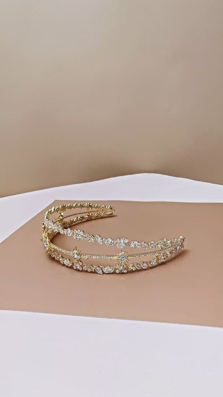 JOELENE Luxurious Swarovski Bridal Headpiece