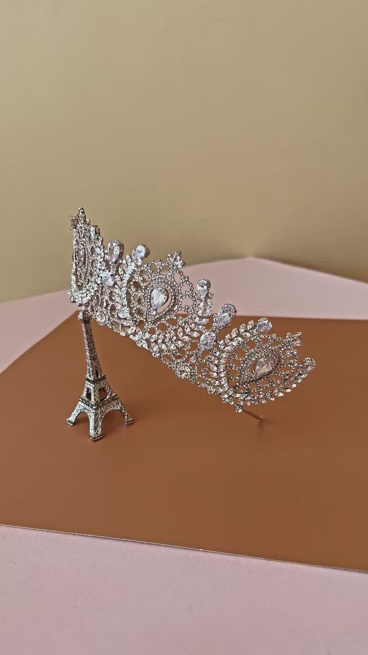 ANGELIKA Bridal Crown with Swarovski Stunning Crystals