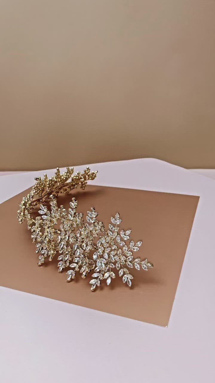 NIKITA Glamorous Swarovski Bridal Headband