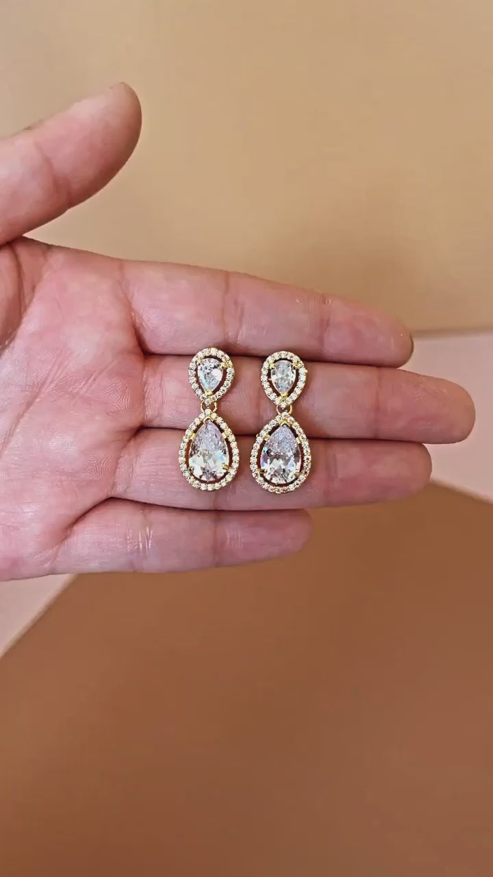 HOPE Simulated Diamond Drop Earrings