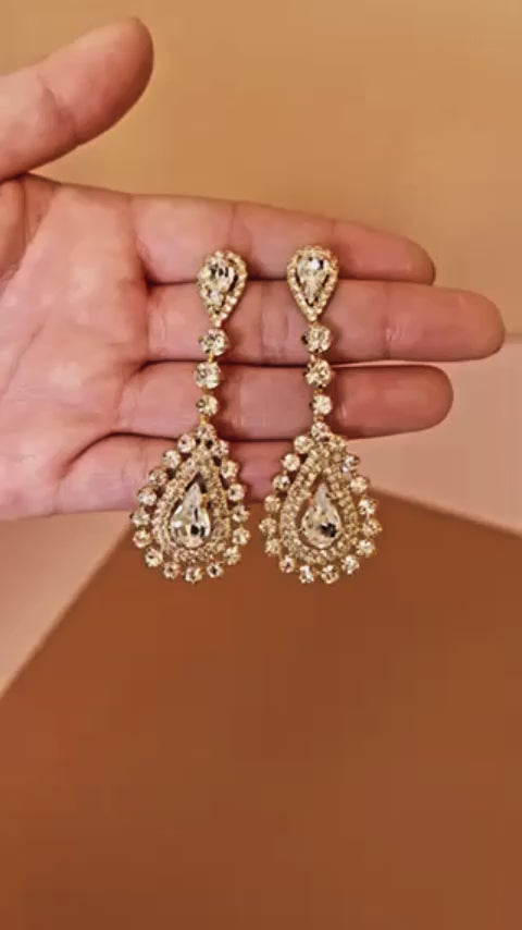 MARQUISE Earrings with Swarovski Crystals