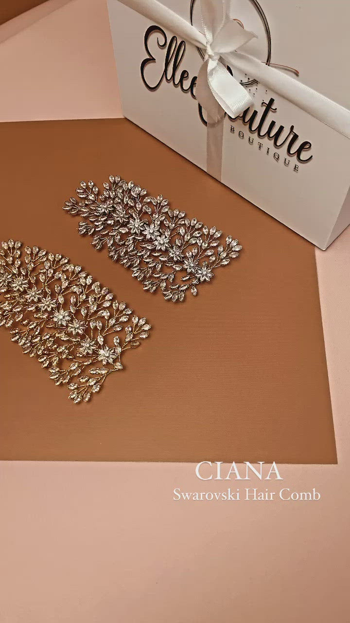 CIANA Swarovski Headpiece, Hair Comb Headpiece