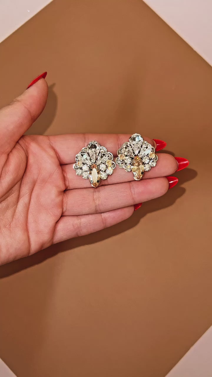 LANA-GOLD CRYSTAL Swarovski Stud Earrings