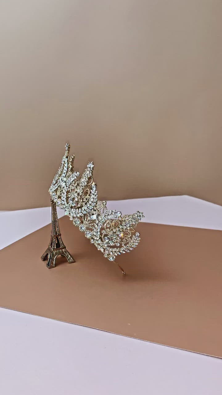 AURORA Swarovski Bridal Crown