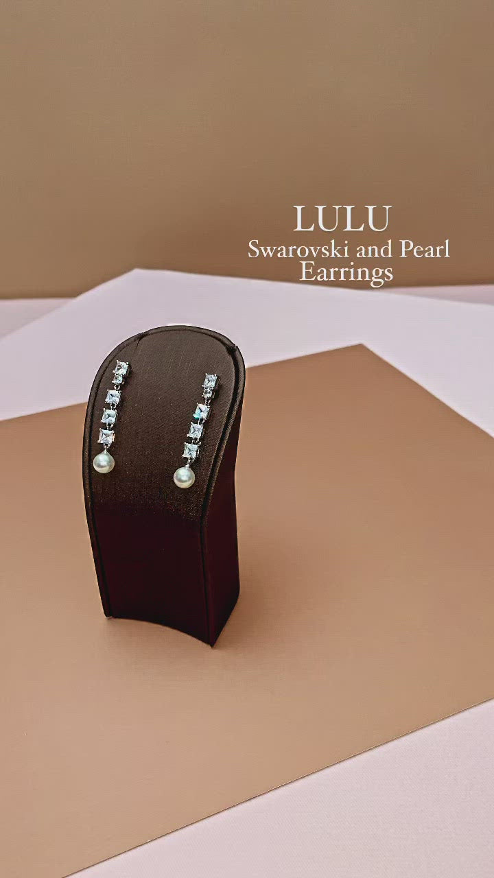 LULU Earrings, Swarovski Earrings