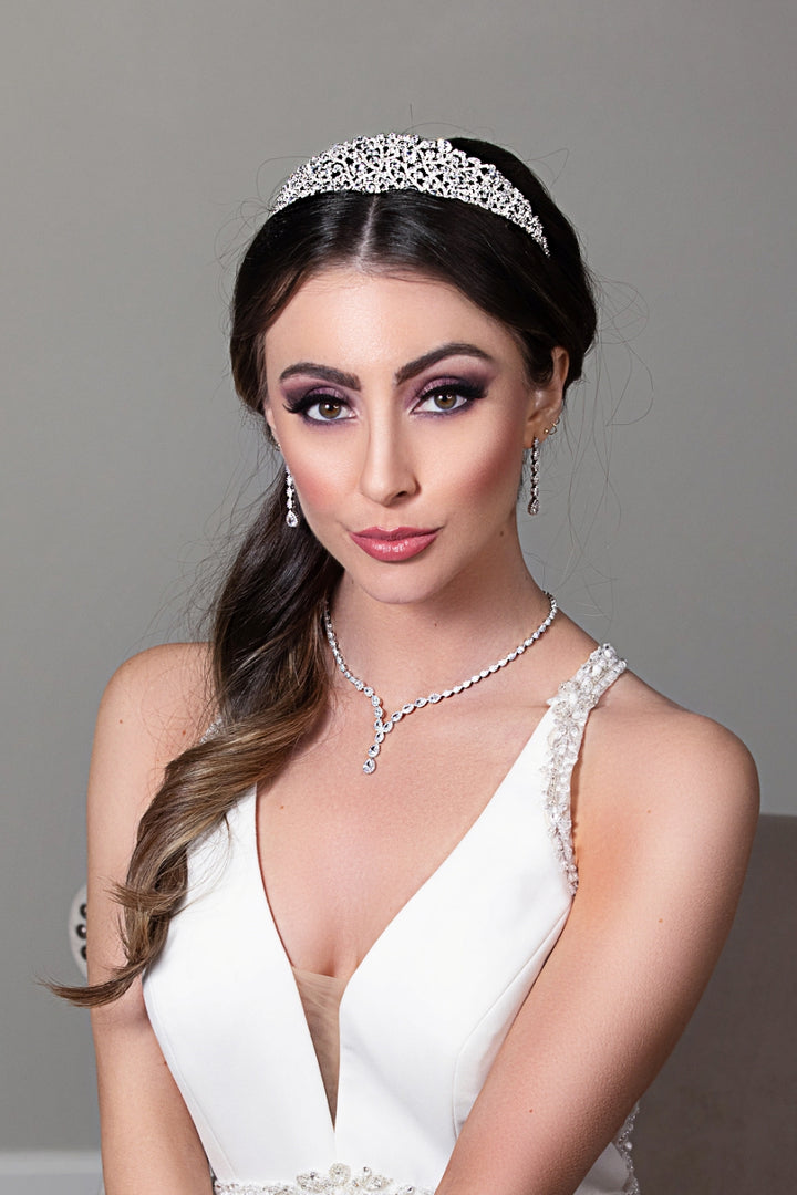 CASSIA Wedding Headband, Swarovski Bridal Headpiece