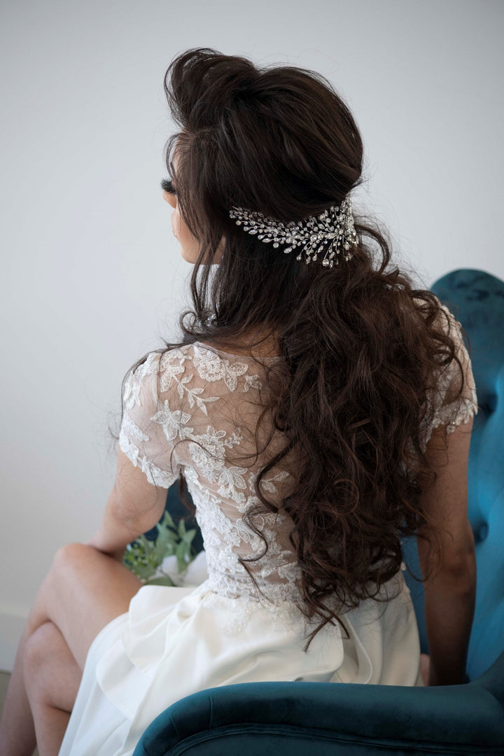 CHARLOTTE Bridal Headband, Swarovski Wedding Headpiece